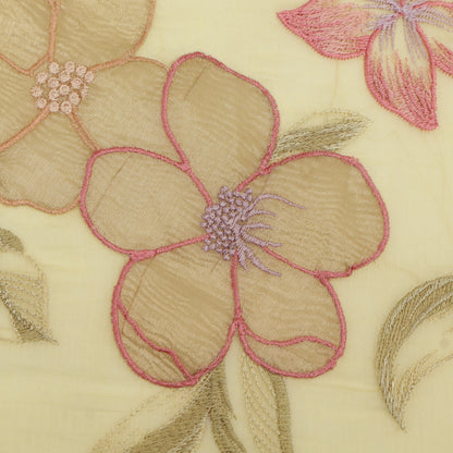 Chanderi Embroidery Fabric