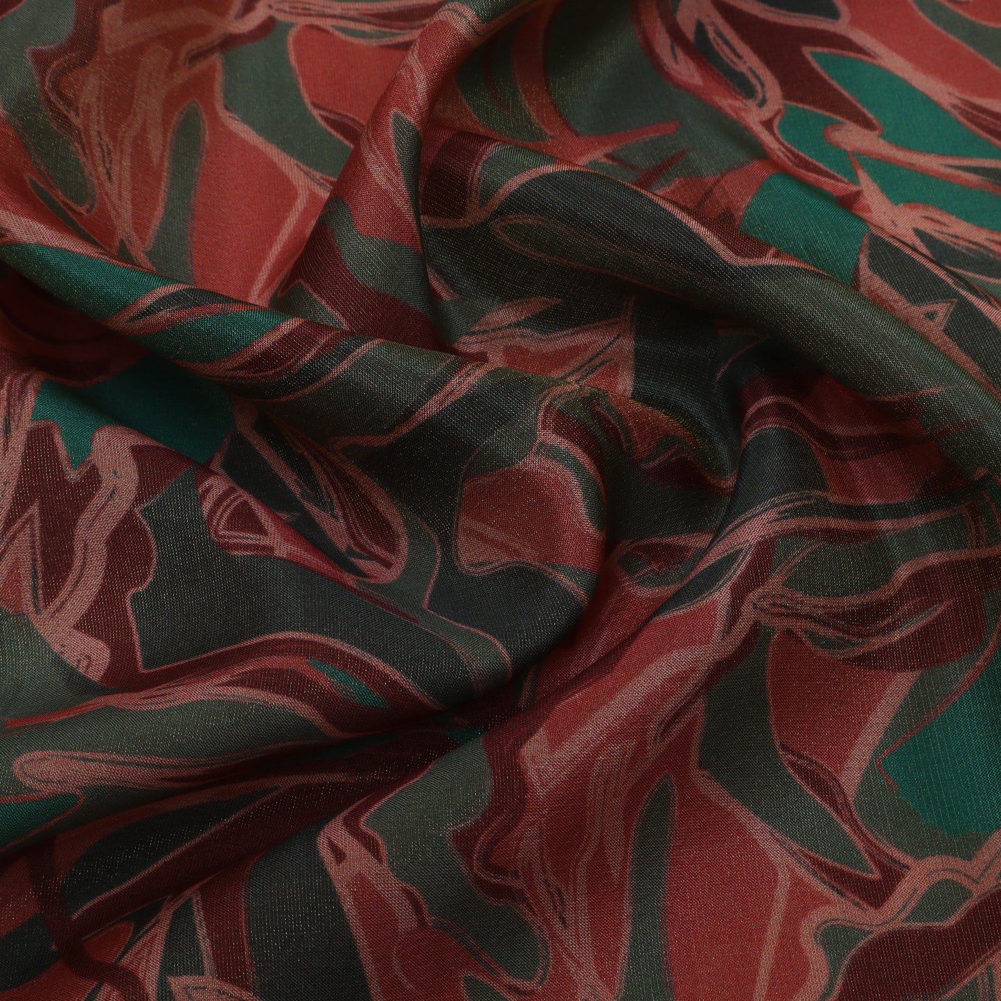 Multicolor Tissue Digital Print fabric