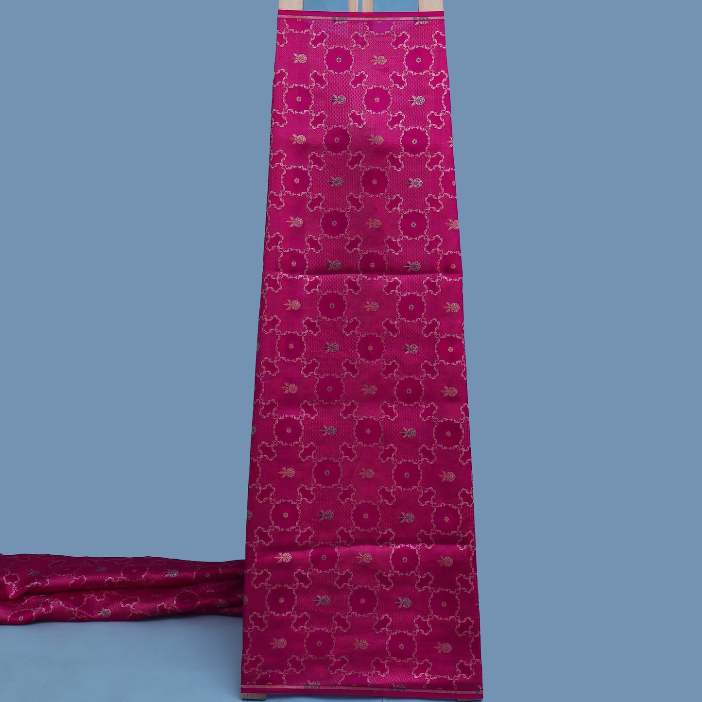 Rani Color Katan Meena Brocade Fabric