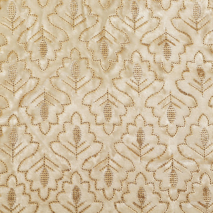 White Color Velvet Embroidery Fabric