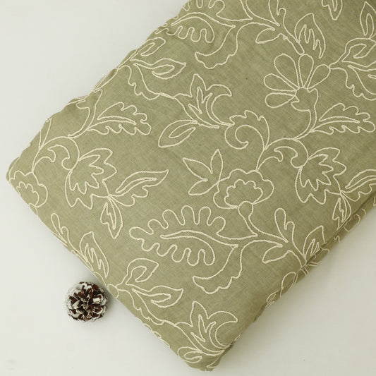 Pure Linen Embroidery Fabric