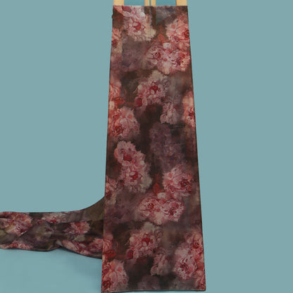 Multicolor Tissue Digital Print fabric