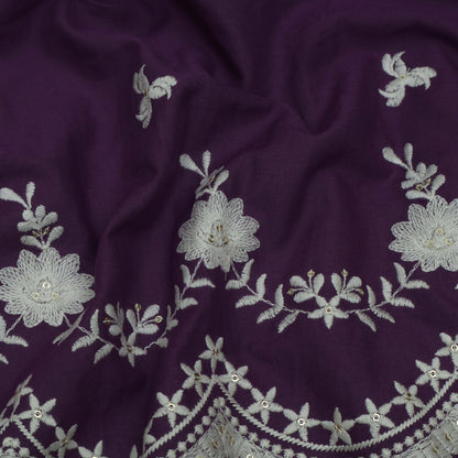 Colored Color Cotton Embroidery Fabric