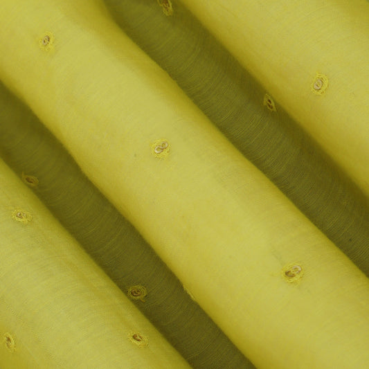 Chanderi Sequins Booti Fabric