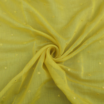 Chanderi Sequins Booti Fabric