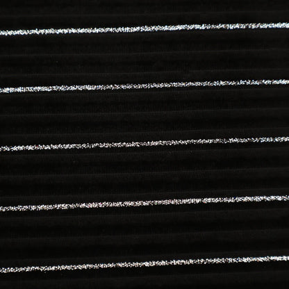Velvet Crush Stripe Foil Fabric (Cut Pieces 2Mtr)