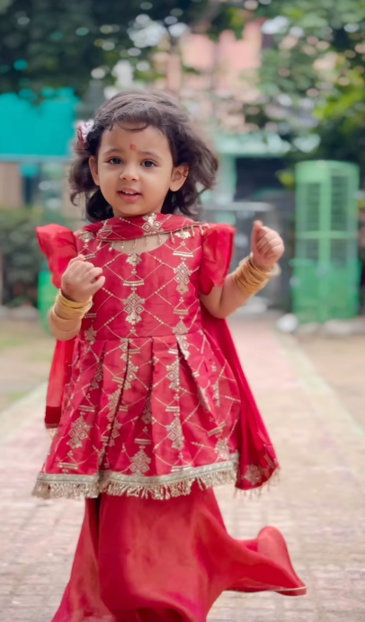 Amaira wearing KC Creations fabric