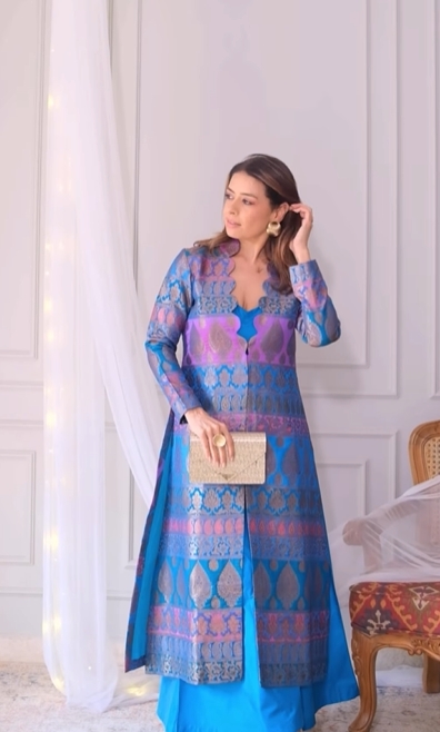 Rishu Diwani wearing KC Creations fabric