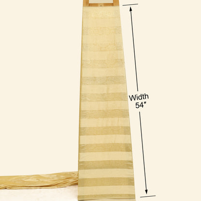 Stripe Velvet Zari Fabric
