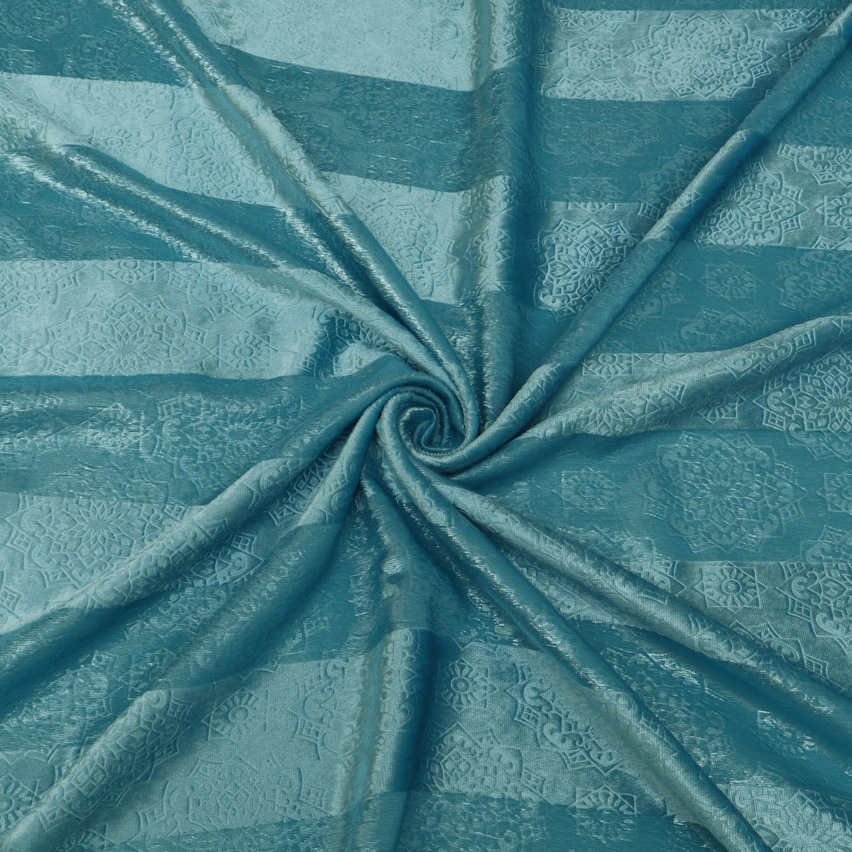 Stripe Velvet Zari Fabric
