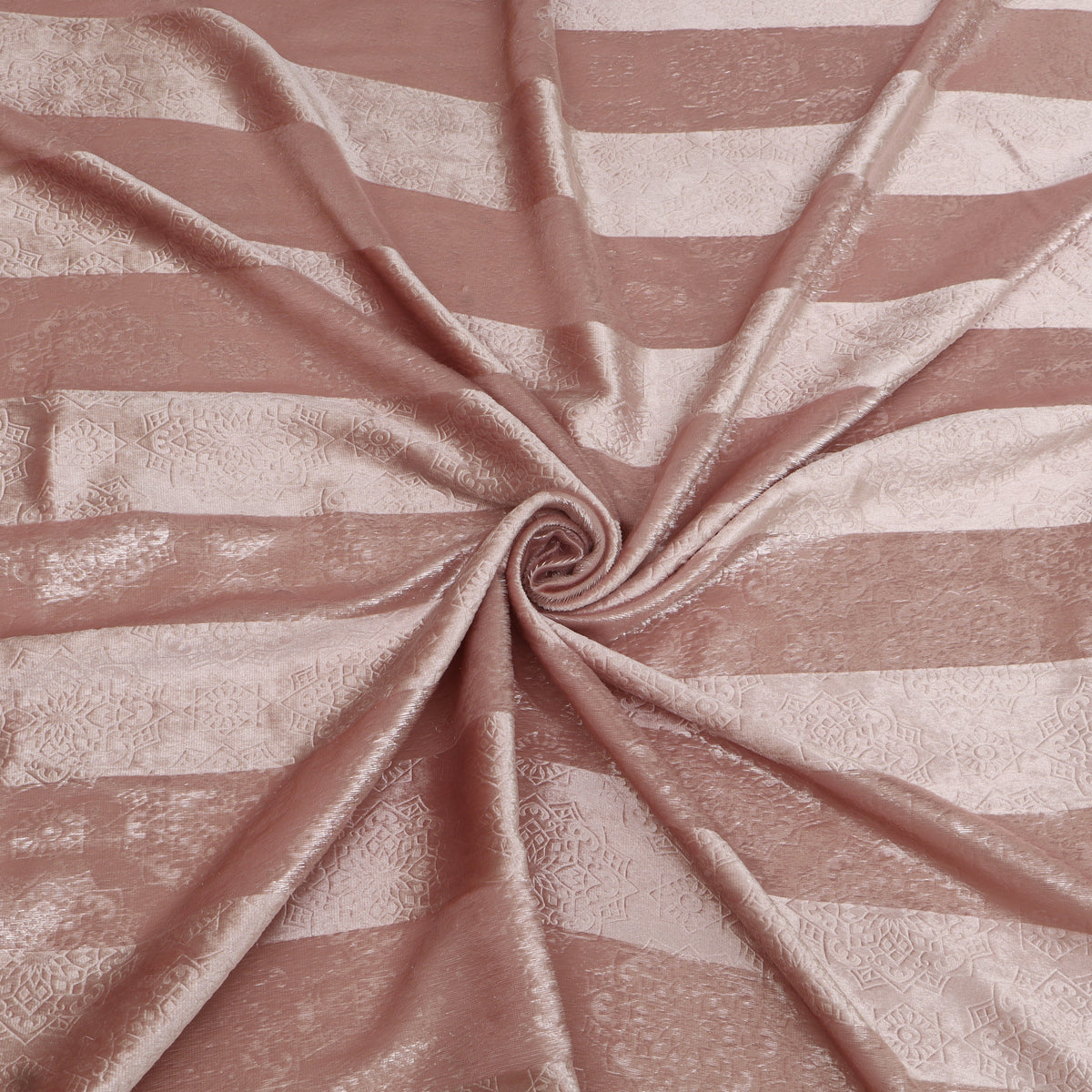 Stripe Velvet Zari Fabric