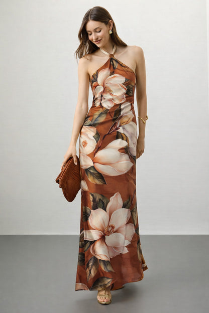 Floral Print Satin Fabric