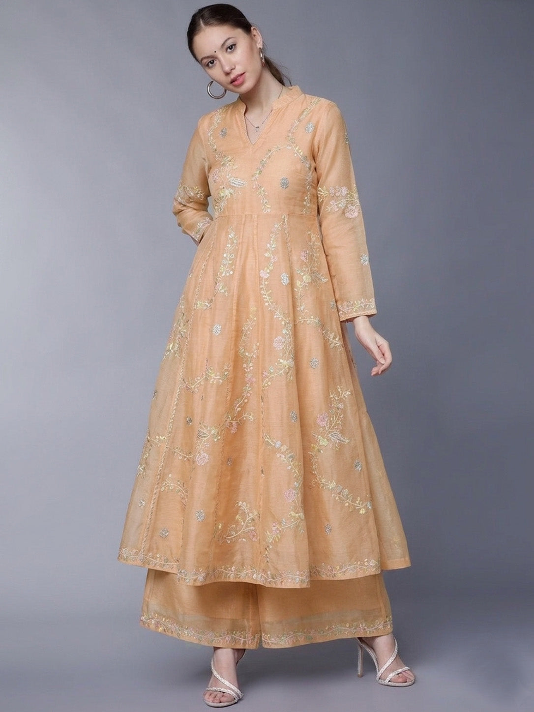 Chanderi Embroidery Fabric