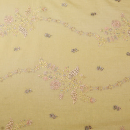 Chanderi Embroidery Fabric