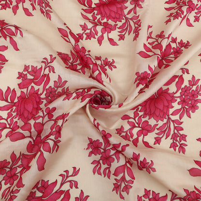 Chanderi Floral Print Fabric