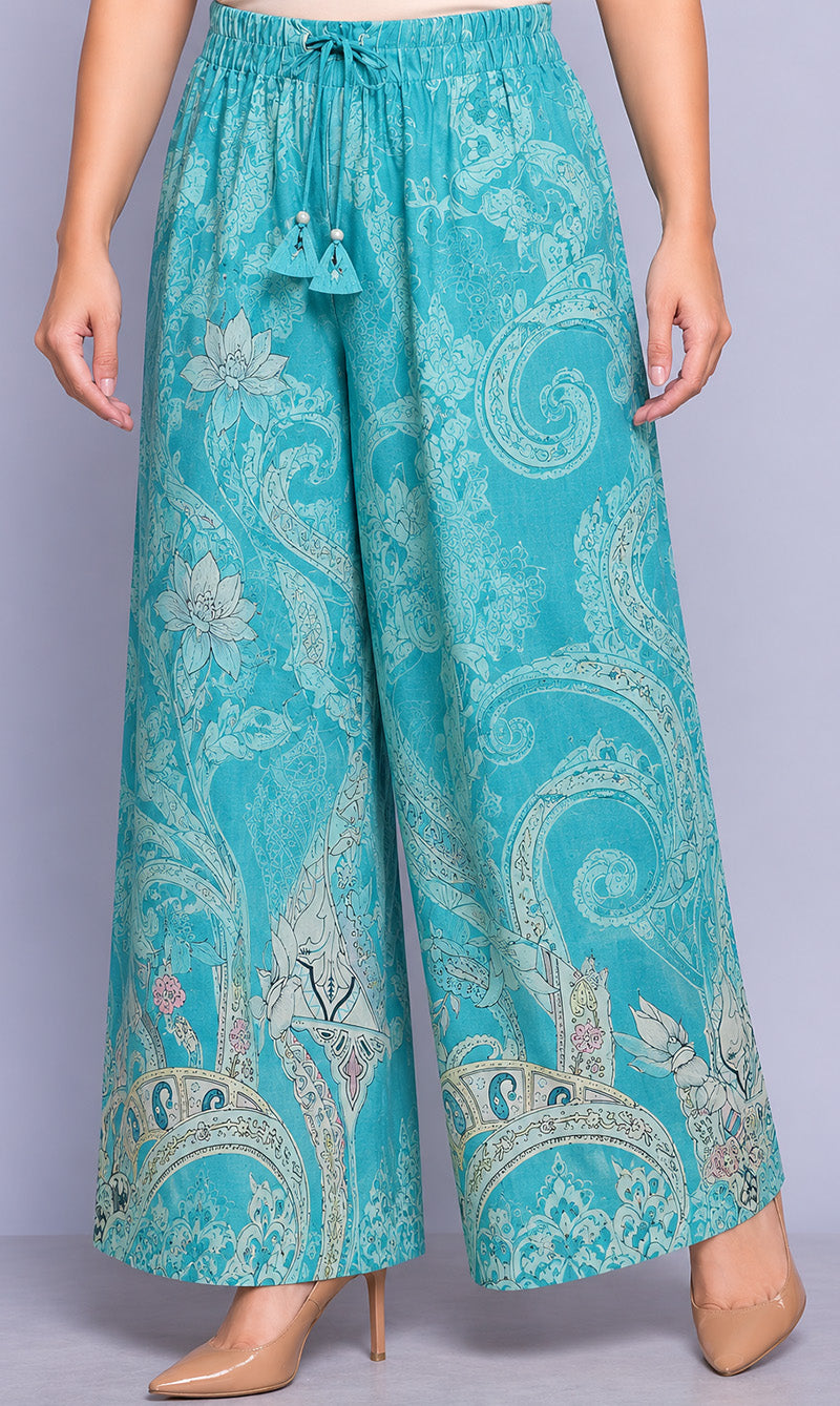 Cotton Chikan Print Embroidery Fabric