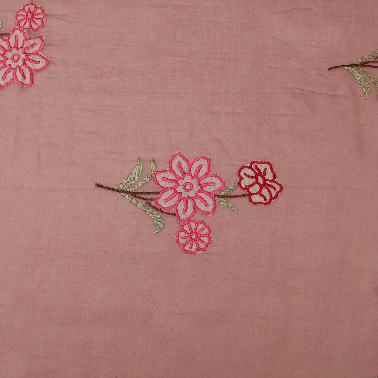Mul Chanderi Embroidery Fabric