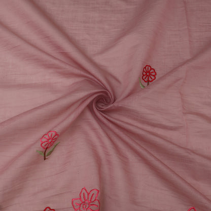 Mul Chanderi Embroidery Fabric