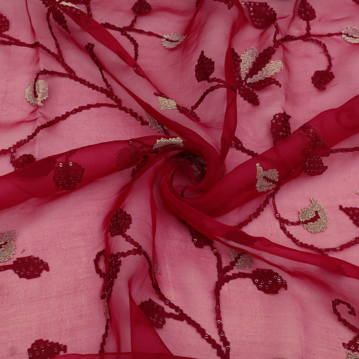 Pure Organza Embroidery Fabric