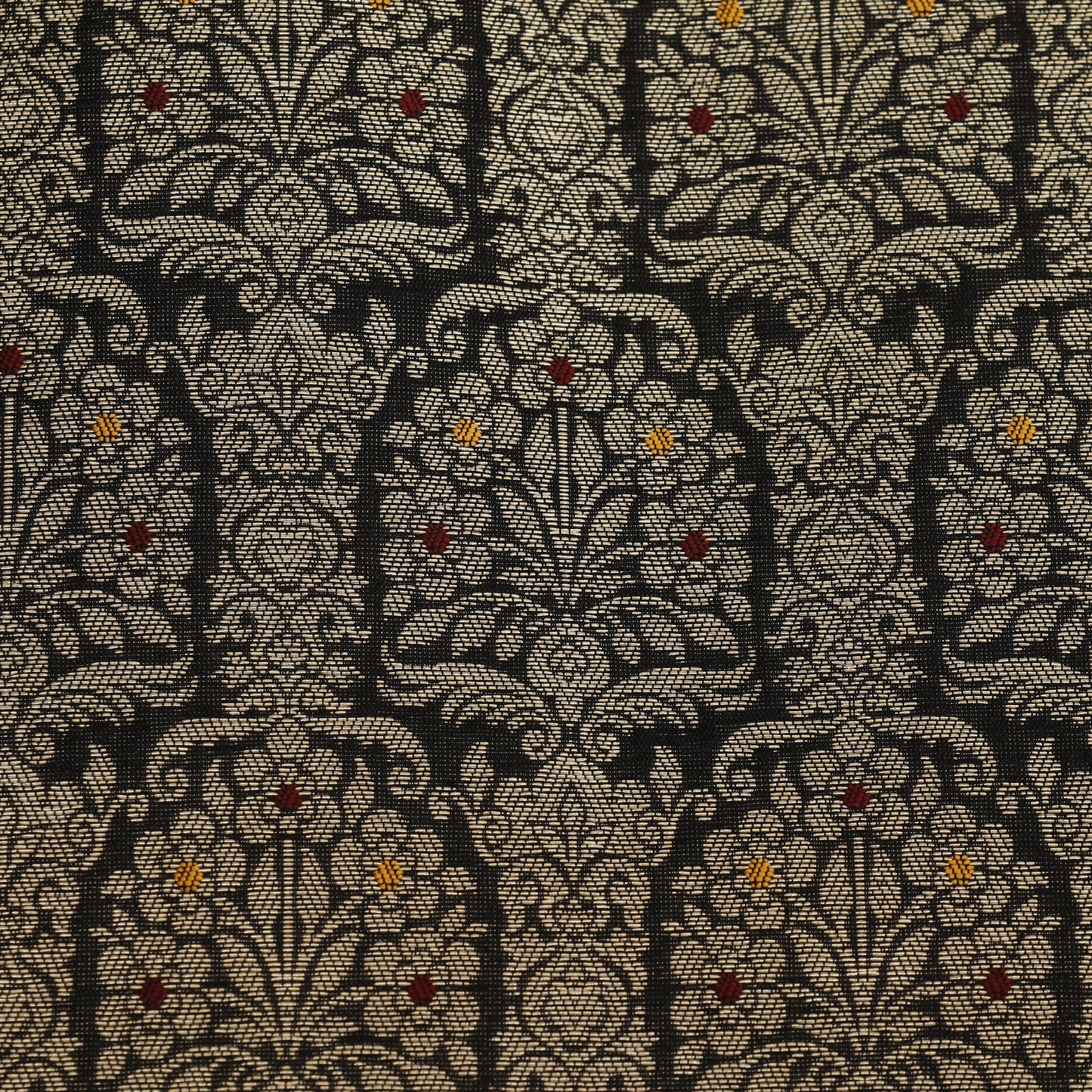 Traditional Meena Work Katan Brocade