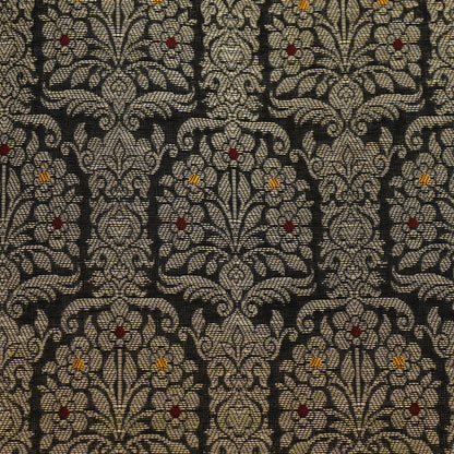 Traditional Meena Work Katan Brocade