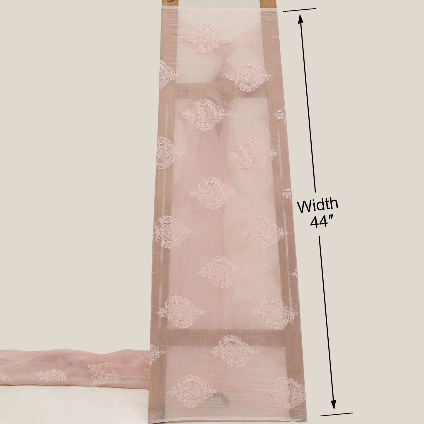 Chanderi Embroidery Fabric