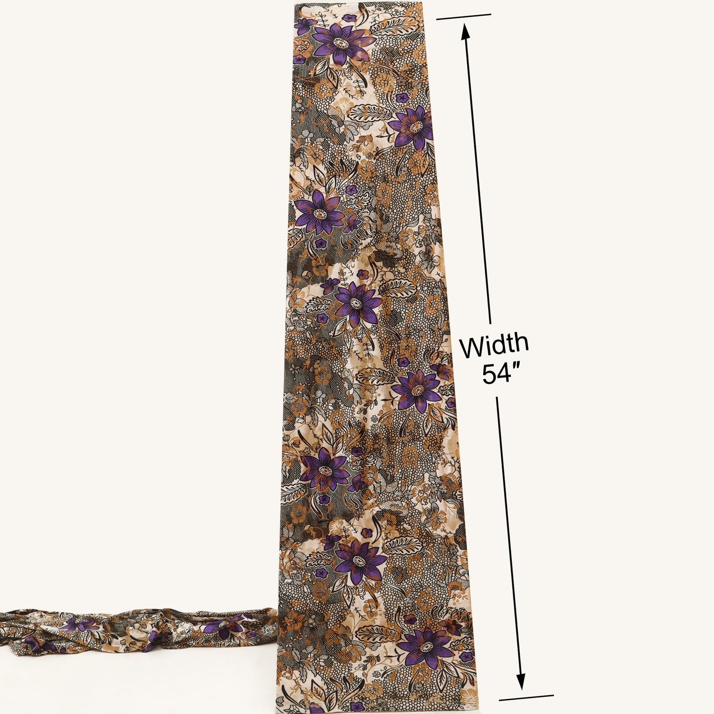 Floral Printed Brasso Velvet Fabric