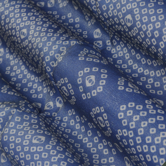 Shaded Color Georgette Tissue Print Fabric