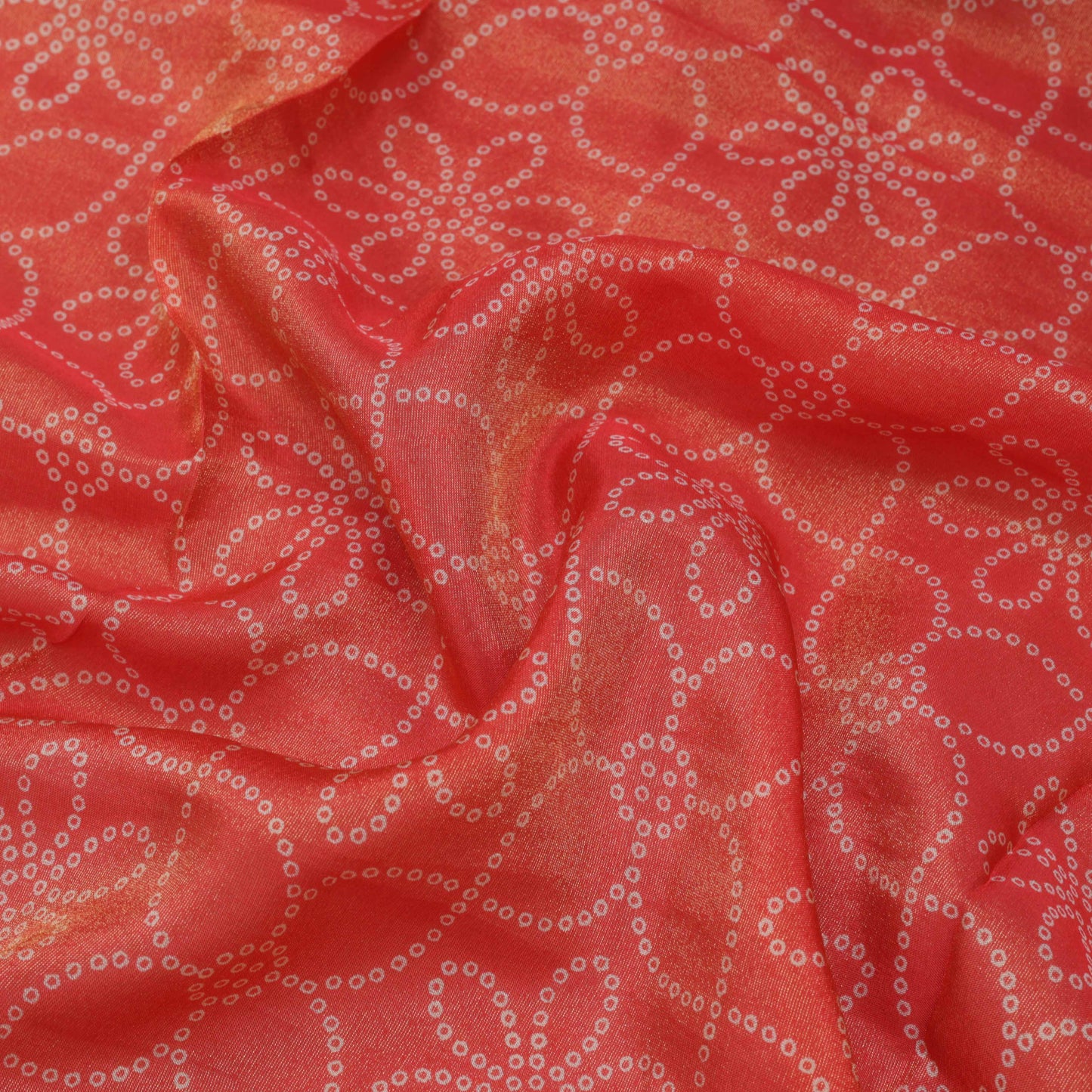 Shaded Color Georgette Tissue Print Fabric