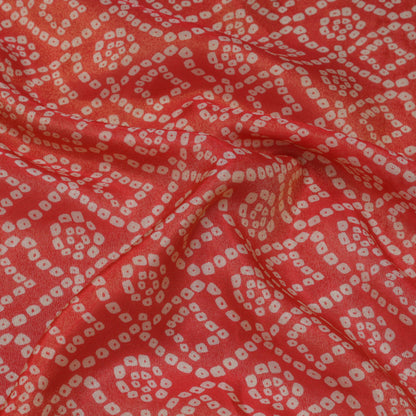 Shaded Color Georgette Tissue Print Fabric