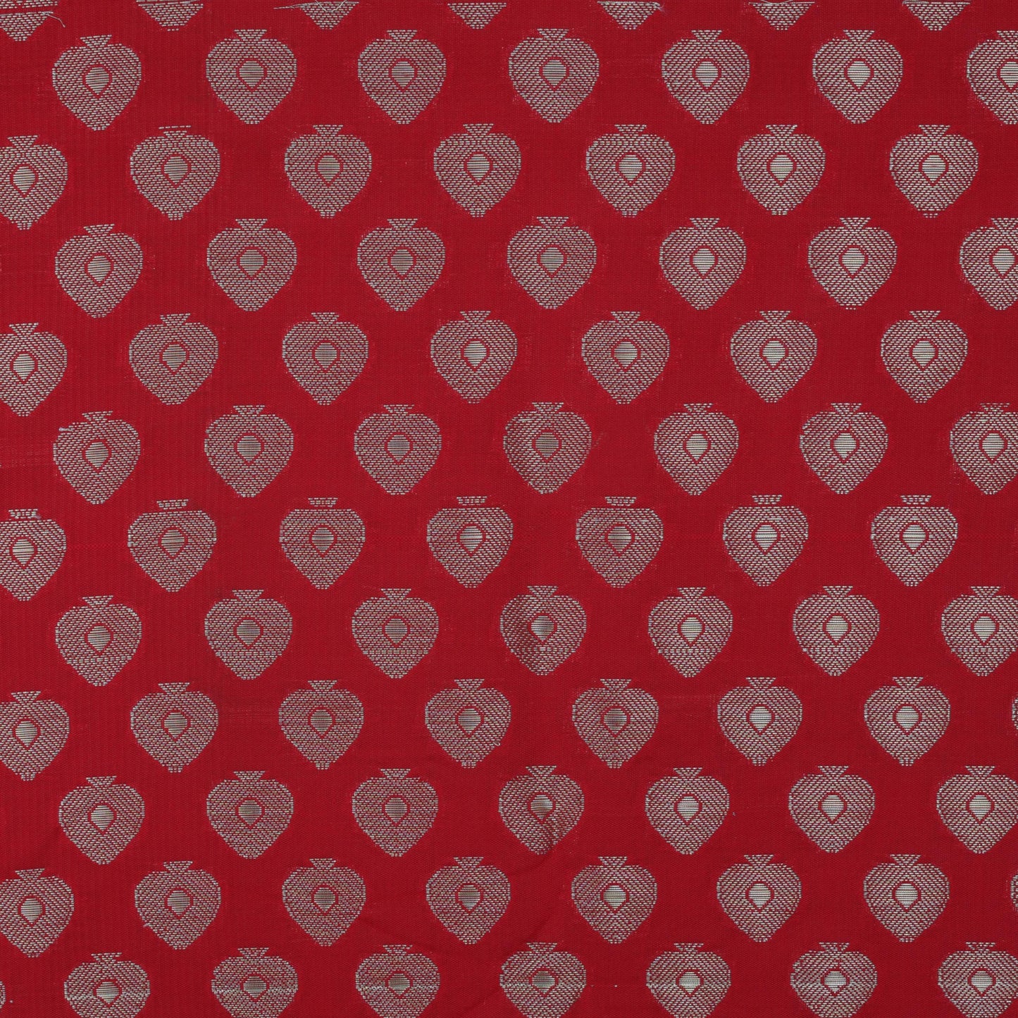 Red Color Brocade Fabric