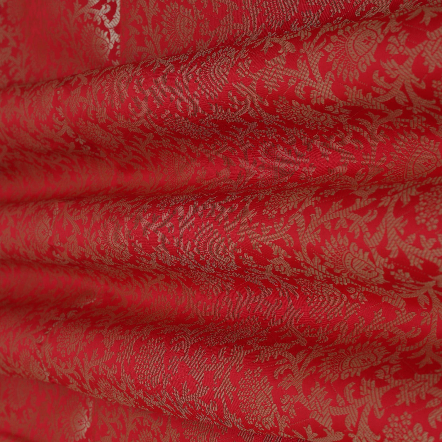 Red Color Brocade Fabric