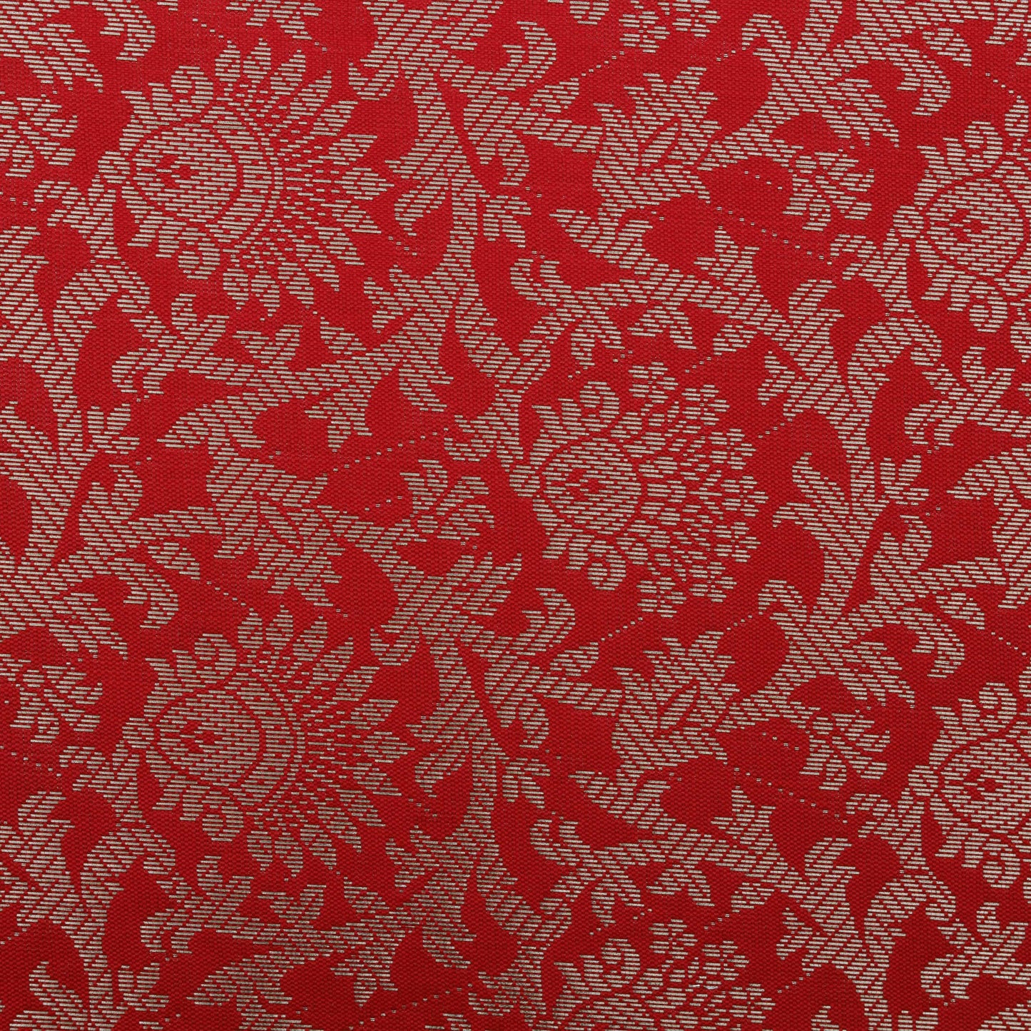 Red Color Brocade Fabric