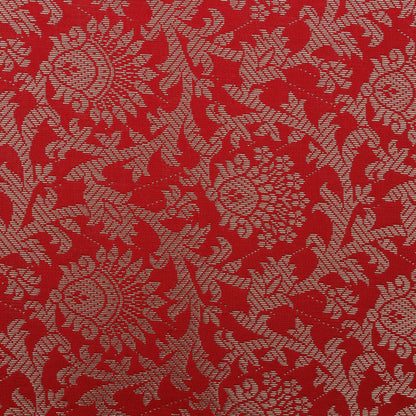 Red Color Brocade Fabric