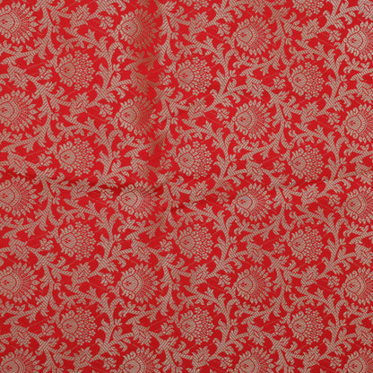 Red Color Brocade Fabric