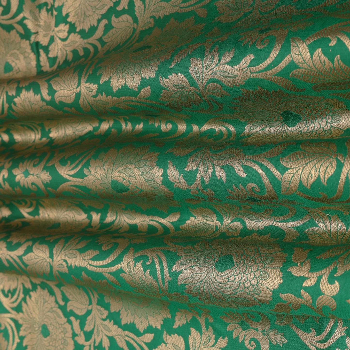 Bottle Green Color Kimbhab Fabric