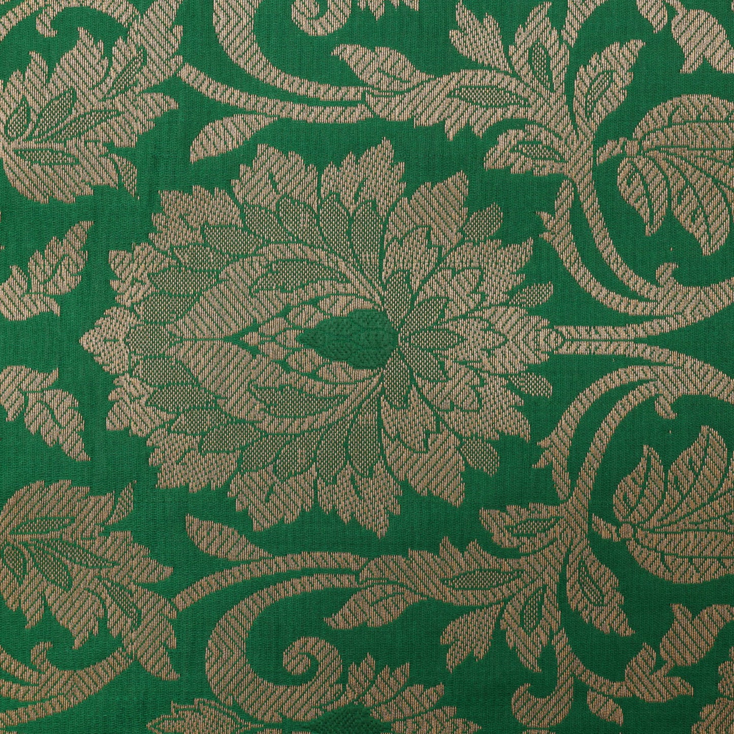 Bottle Green Color Kimbhab Fabric