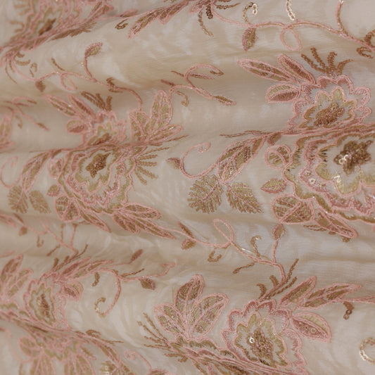 Chinnon Chiffon Embroidery Fabric