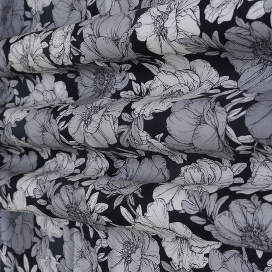 Satin Silk Hydra Print Fabric