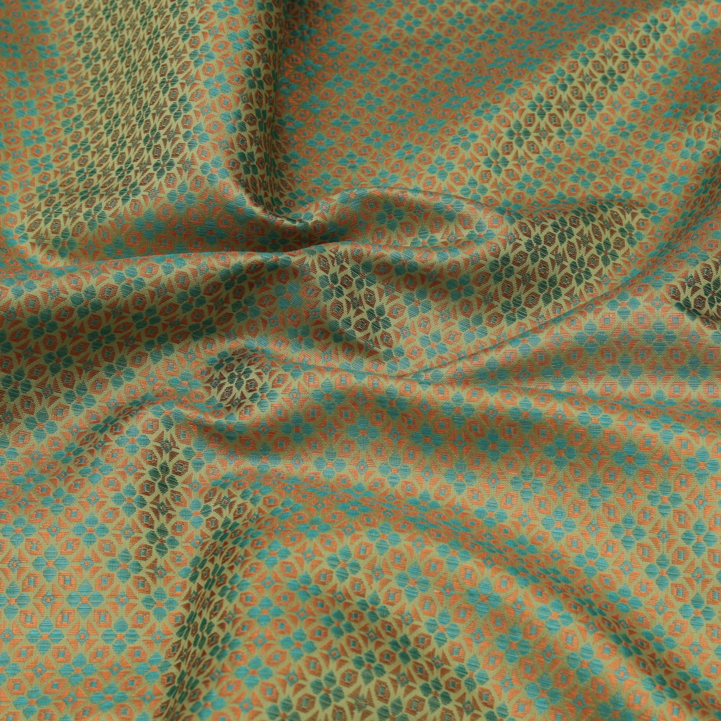 Pista Green Color Brocade Fabric