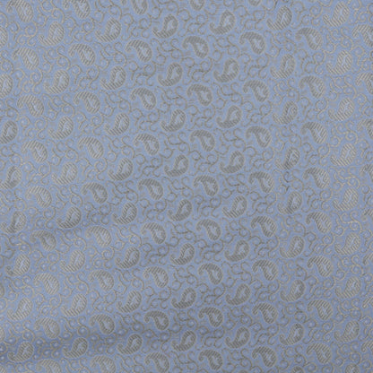 Sky Blue Color Alfi Brocade Fabric