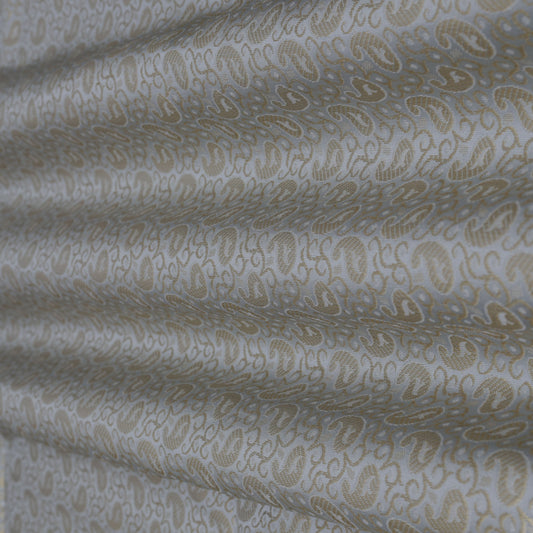 Grey Color Alfi Brocade Fabric