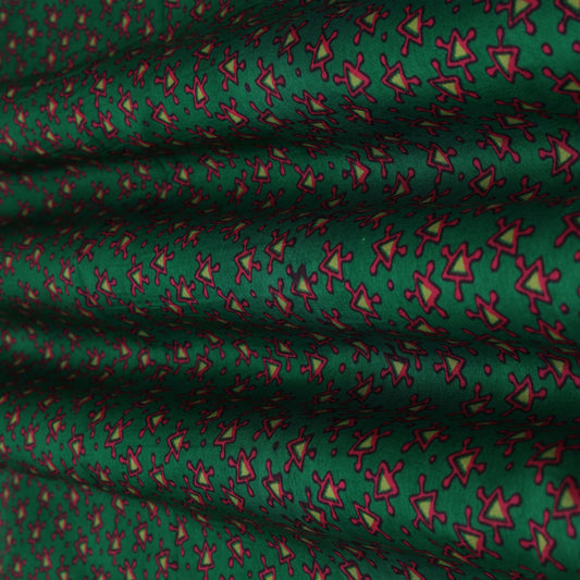 Multi - Color Fabric Slub Chanderi Print Fabric