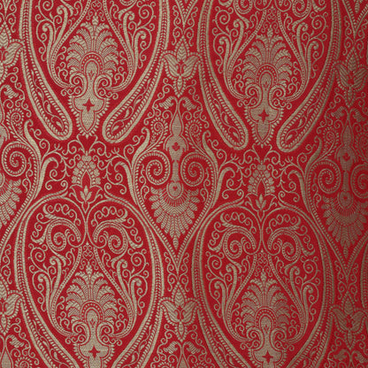RED Color SATIN Brocade Fabric