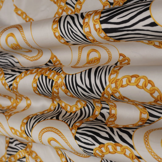 Multi-Color Armani Satin Print Fabric