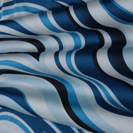 Multi-Color Armani Satin Print Fabric