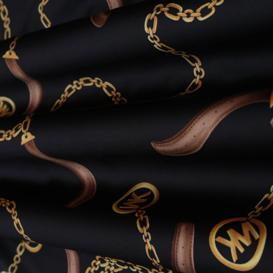 Multi-Color Armani Satin Print Fabric