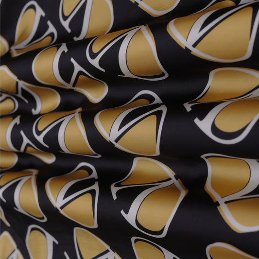 Multi-Color Armani Satin Print Fabric