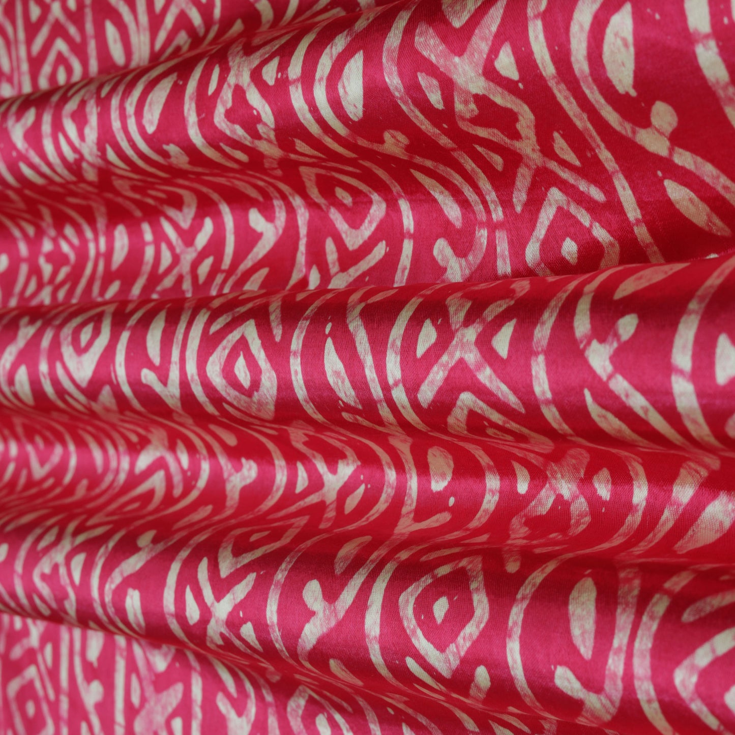 Rani Color Gaji Silk Batik Print Fabric