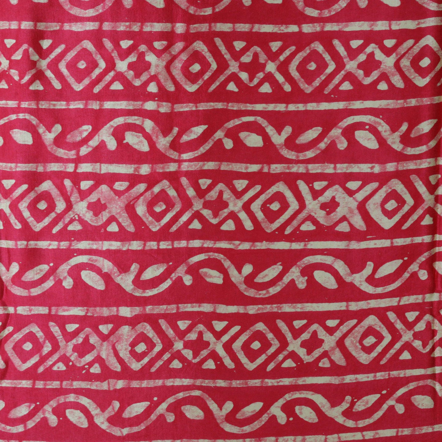 Rani Color Gaji Silk Batik Print Fabric